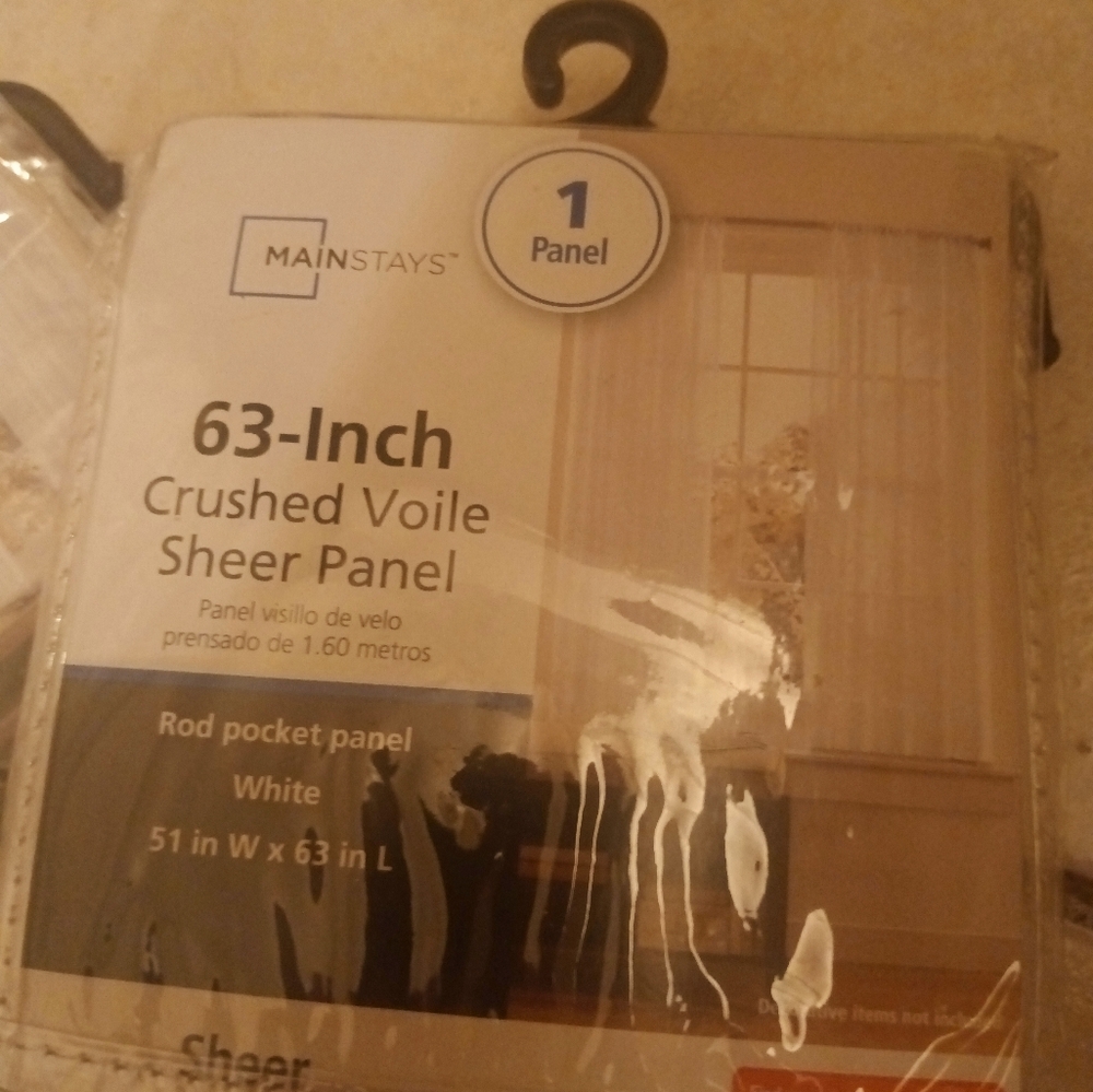 White curtains